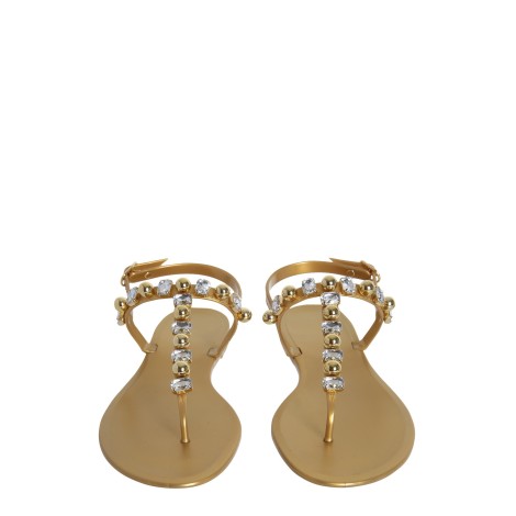 stuart weitzman jelly goldie crystal sandals