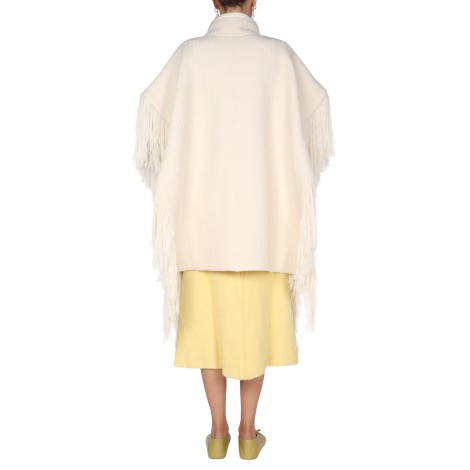 jil sander jacquard cape