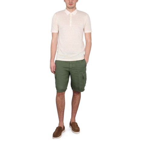 120% lino linen bermuda shorts