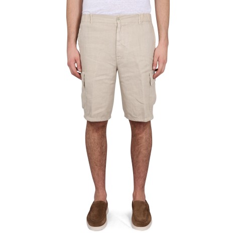 120% lino linen bermuda shorts