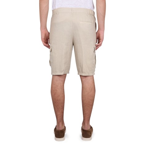 120% lino linen bermuda shorts