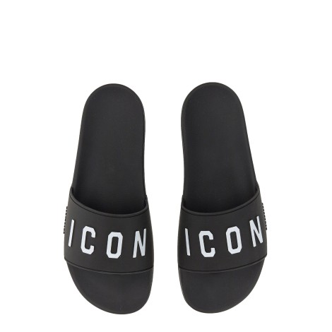 dsquared rubber slide sandal