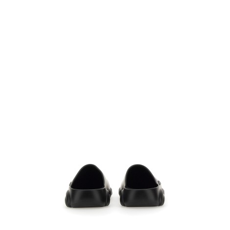 moschino rubber teddy sole mules