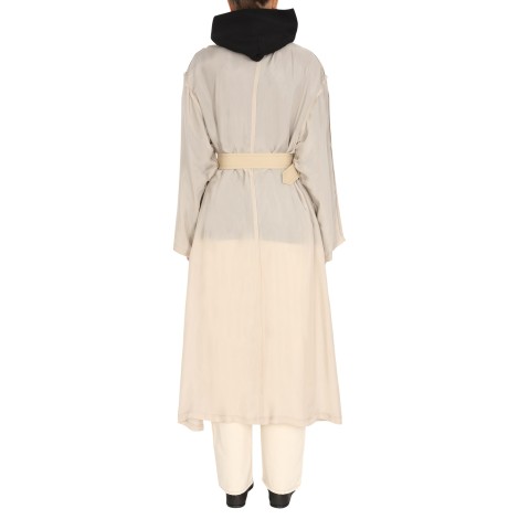 maison margiela two-material trench