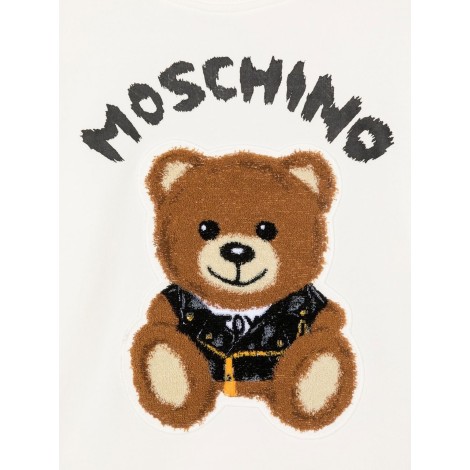 moschino teddy bear crewneck sweatshirt