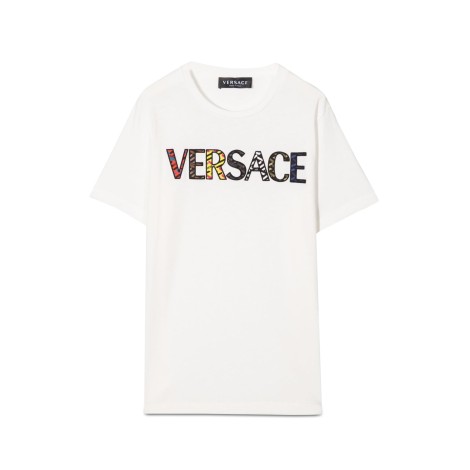 versace t-shirt jersey monogram + st. versace