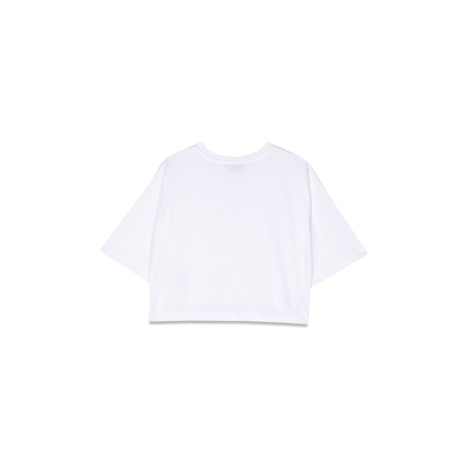 balmain logo dropped shoulder short t-shirt