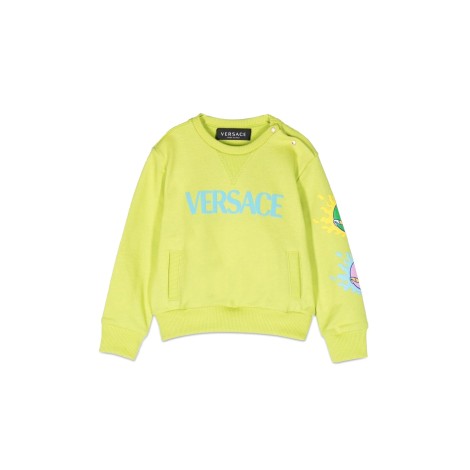 versace logo crewneck sweatshirt