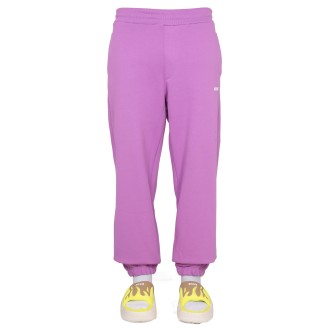 msgm jogging pants with logo