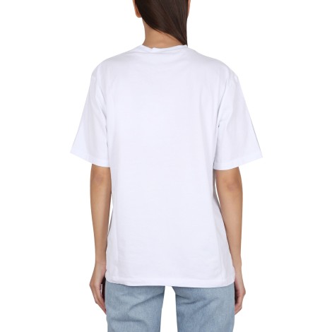 msgm logo print t-shirt