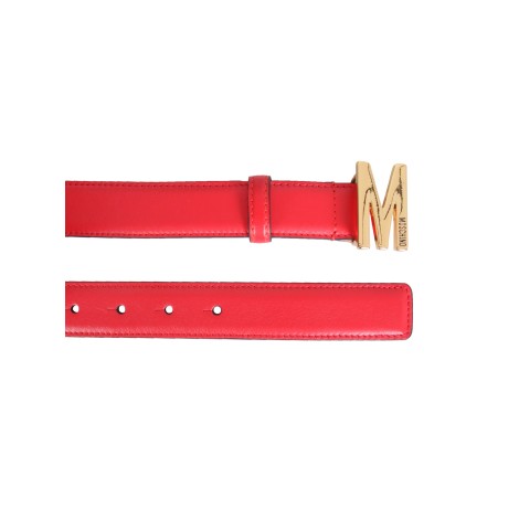 moschino leather belt