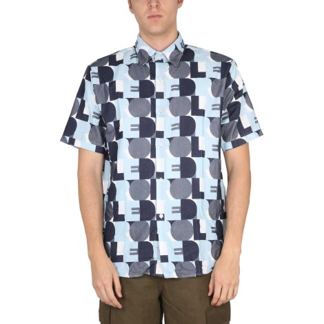 drôle de monsieur patterned bowling shirt