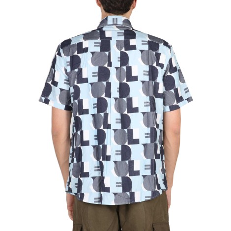 drôle de monsieur patterned bowling shirt