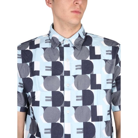 drôle de monsieur patterned bowling shirt