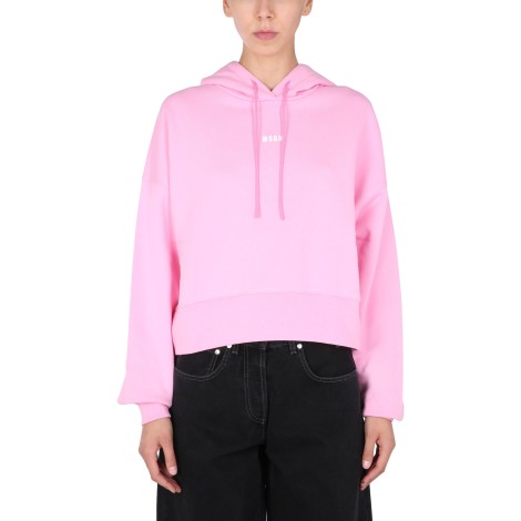 msgm cropped sweatshirt