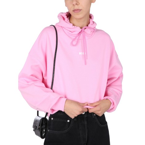 msgm cropped sweatshirt