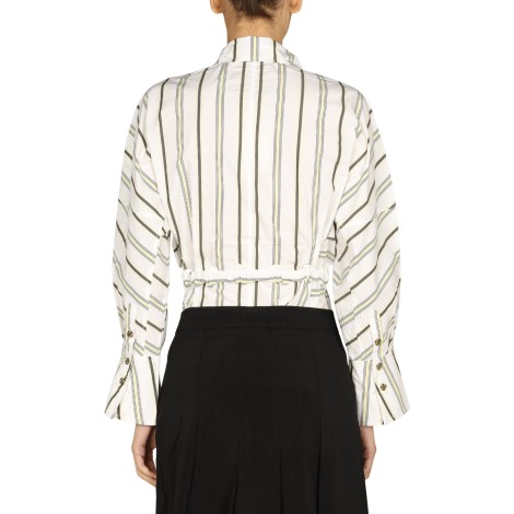 ganni striped pattern shirt 