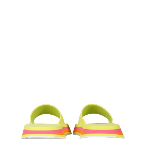 msgm slide platform sandals