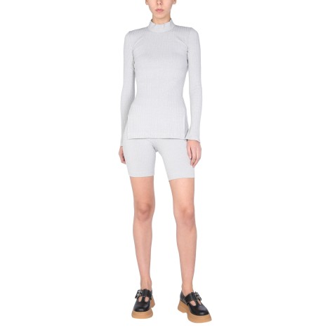 helmut lang ribbed cyclist bermuda