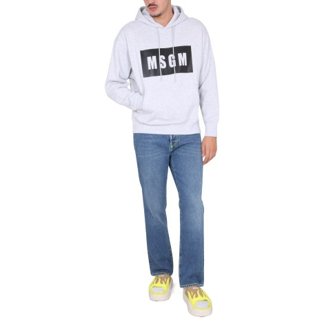 msgm sweatshirt with logo box