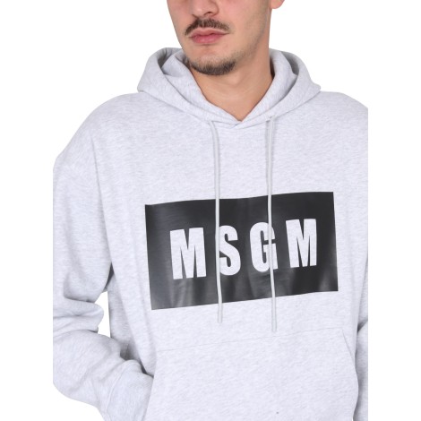 msgm sweatshirt with logo box