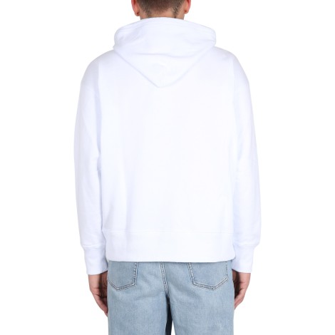 msgm sweatshirt with brushed logo