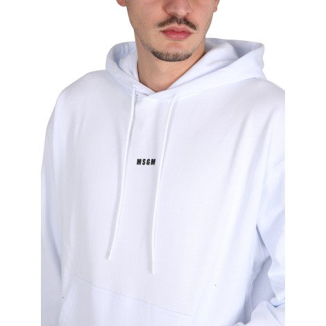 msgm sweatshirt with micro logo