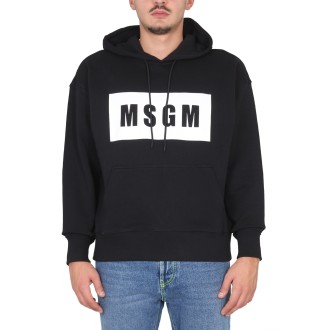 msgm sweatshirt with logo box