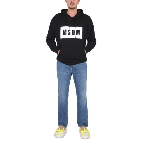 msgm sweatshirt with logo box