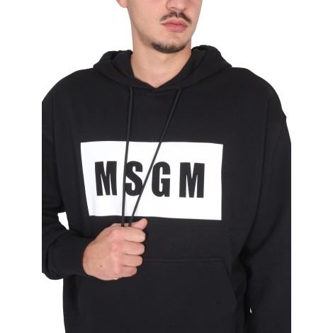 msgm sweatshirt with logo box