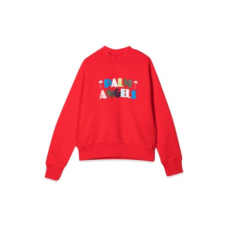 palm angels crewneck seasonal logo