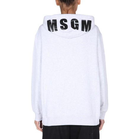 msgm t-shirt with maxi logo