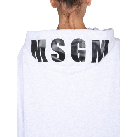 msgm t-shirt with maxi logo