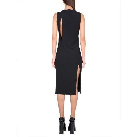 versace sleeveless midi dress with cutouts