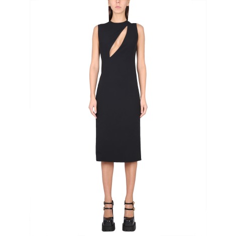 versace sleeveless midi dress with cutouts