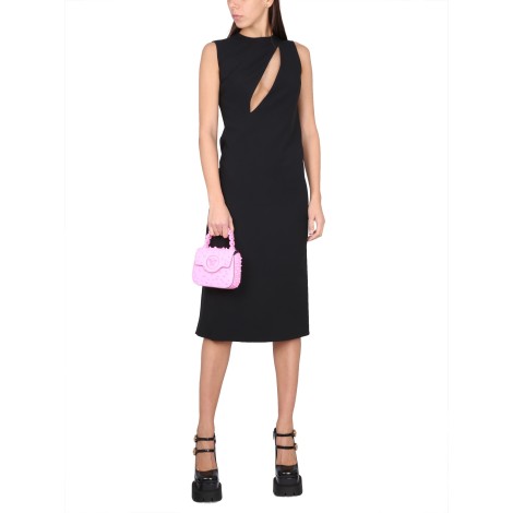 versace sleeveless midi dress with cutouts