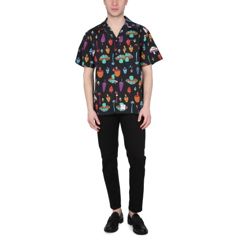 department five logo print shirt