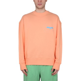 msgm crewneck sweatshirt with logo