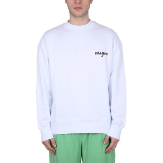 msgm crewneck sweatshirt with logo