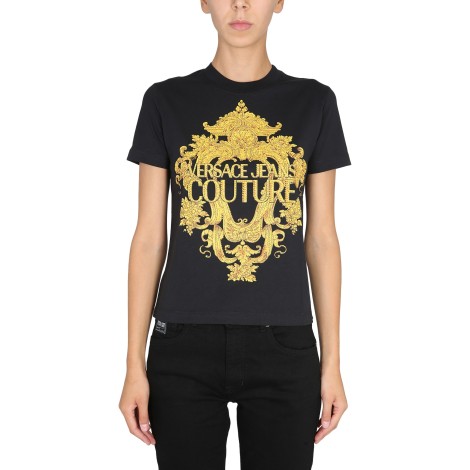 versace jeans couture baroque print t-shirt