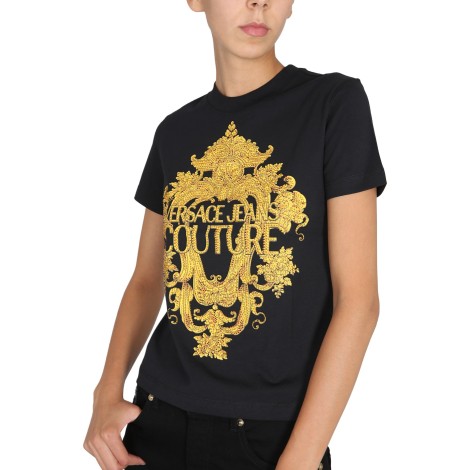 versace jeans couture baroque print t-shirt