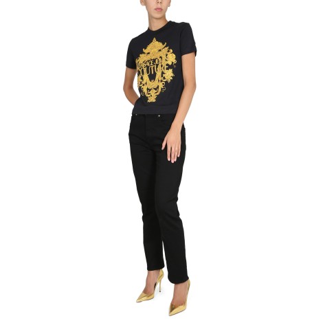 versace jeans couture baroque print t-shirt