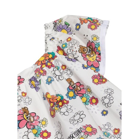 moschino toy flowers dress