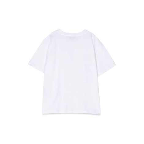 balmain multicolor vertical logo mc t-shirt