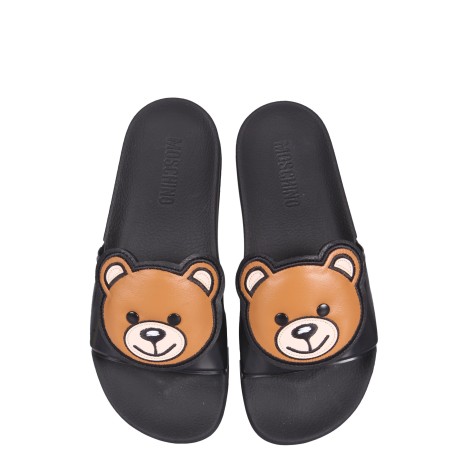 moschino slide teddy bear sandals 