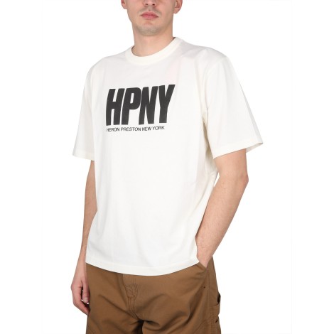 heron preston logo print t-shirt