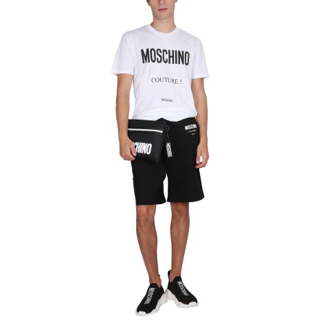 moschino bermuda with logo