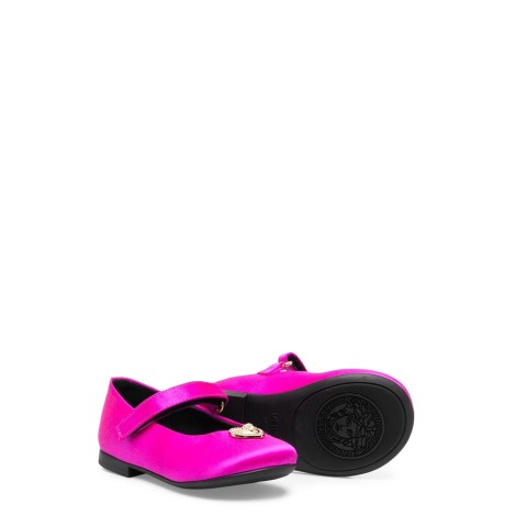 versace ballerinas heart satin