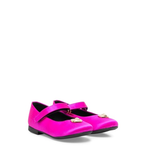 versace ballerinas heart satin