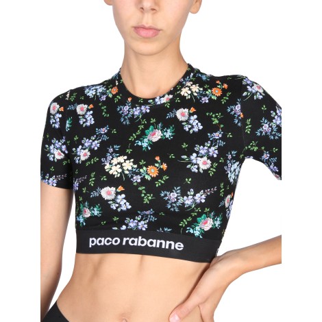 paco rabanne top cropped